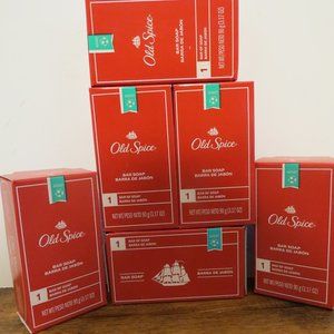 6 bars Old Spice body soap 3.17oz each bar